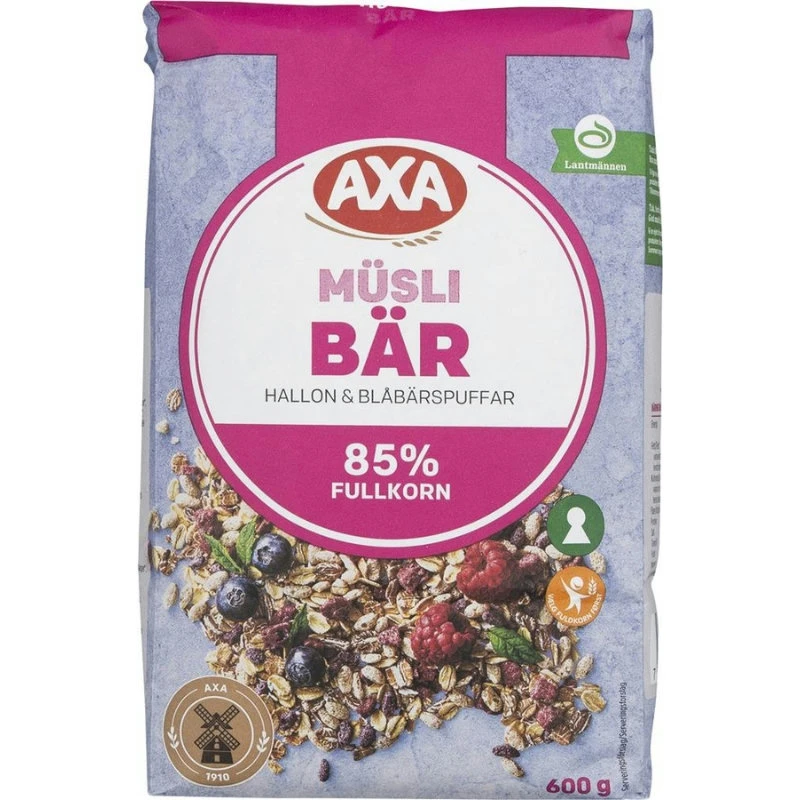 Müsli med bær 600 gram 217199  color Sort