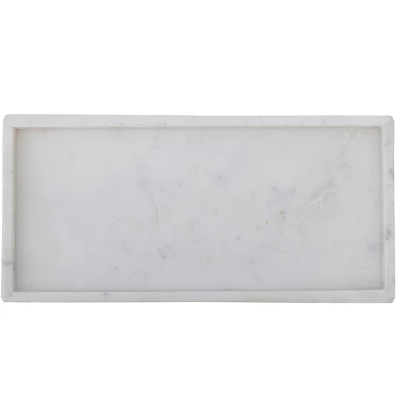 Majsa Fad, Hvid, Marmor L38xH3xB18 cm 82068110  color Hvid