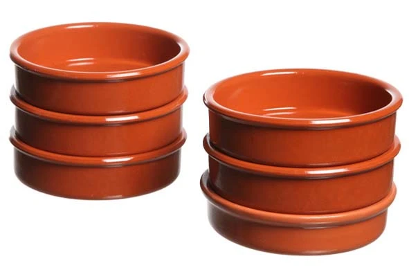Creme Brulee Skål Brun Stentøj Ø11,5cm 6 stk 150/6 by REGAS color Sort