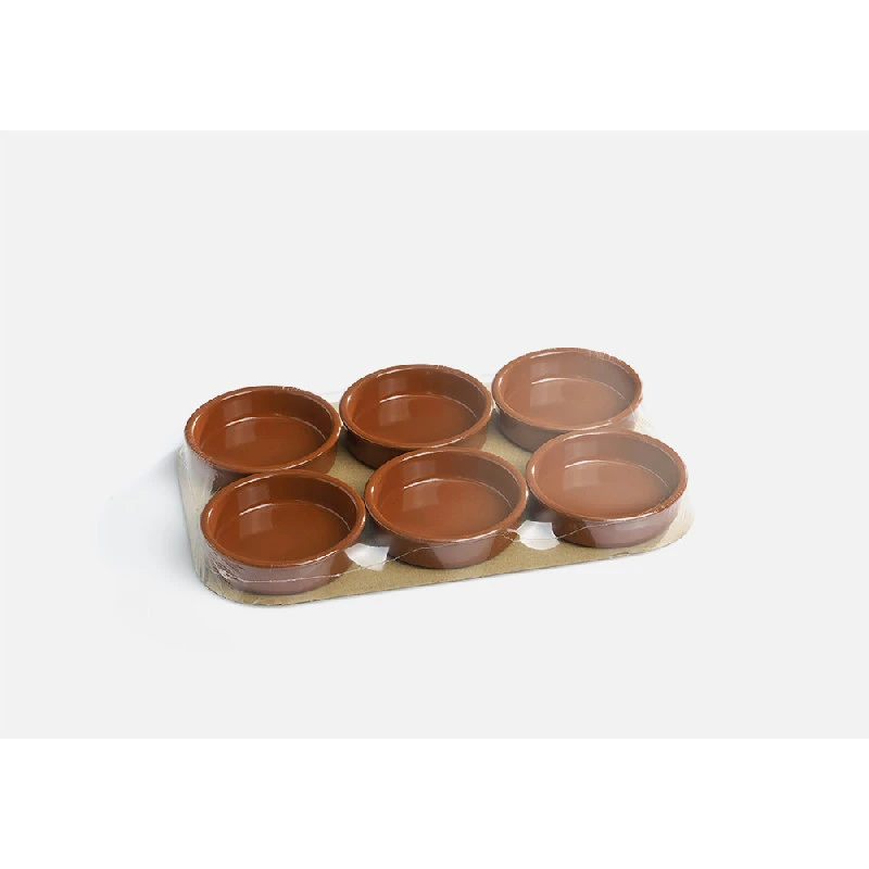 Creme Brulee Skål Brun Stentøj Ø11,5cm 6 stk 150/6 by REGAS color Sort