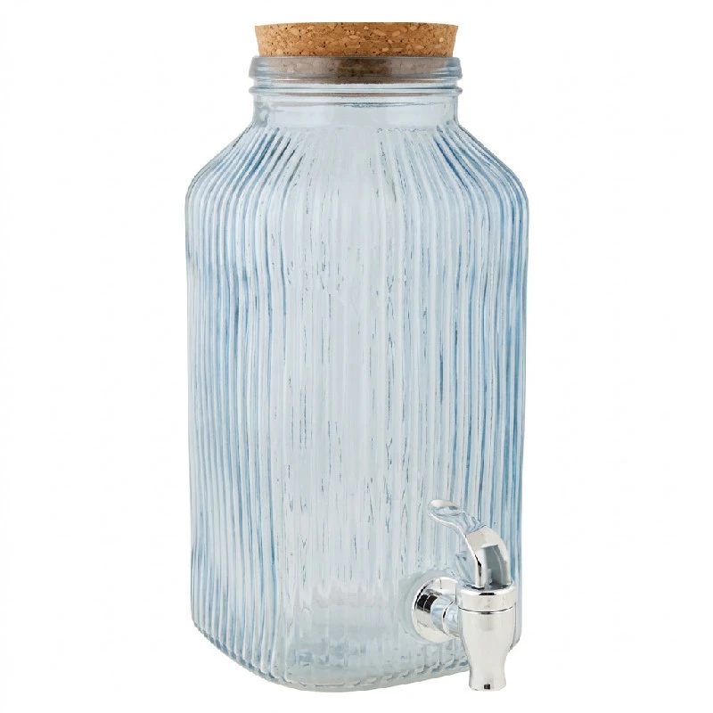Drinksdispenser Glas Blå 3,35L 5426005 by COSY & TRENDY color Sort
