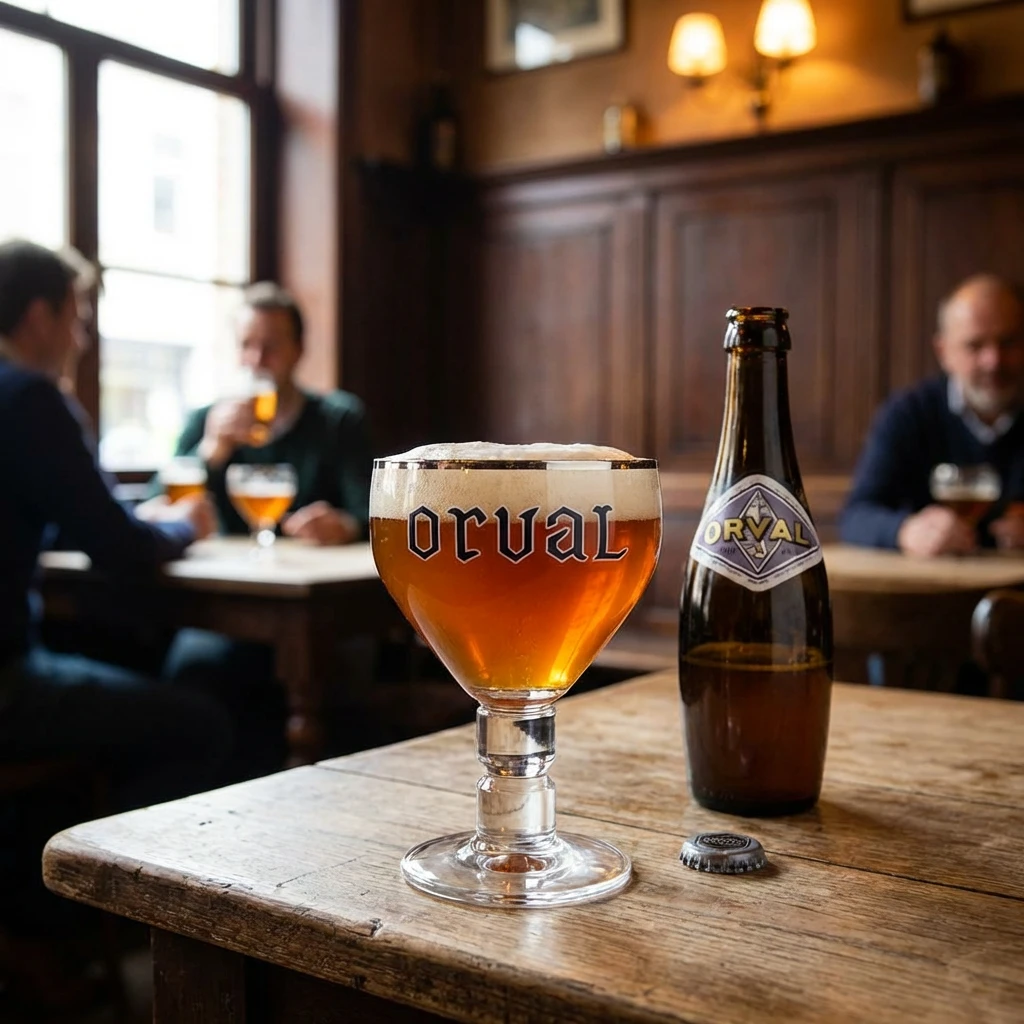 Orval Ølglas 33cl i Gaveæske 220214  color Sort