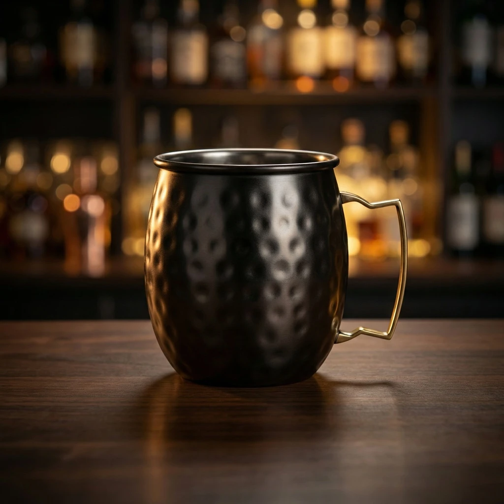 Moscow Mule Krus Sort Hamret Rustfrit Stål 45 cl 2017400  color Sort