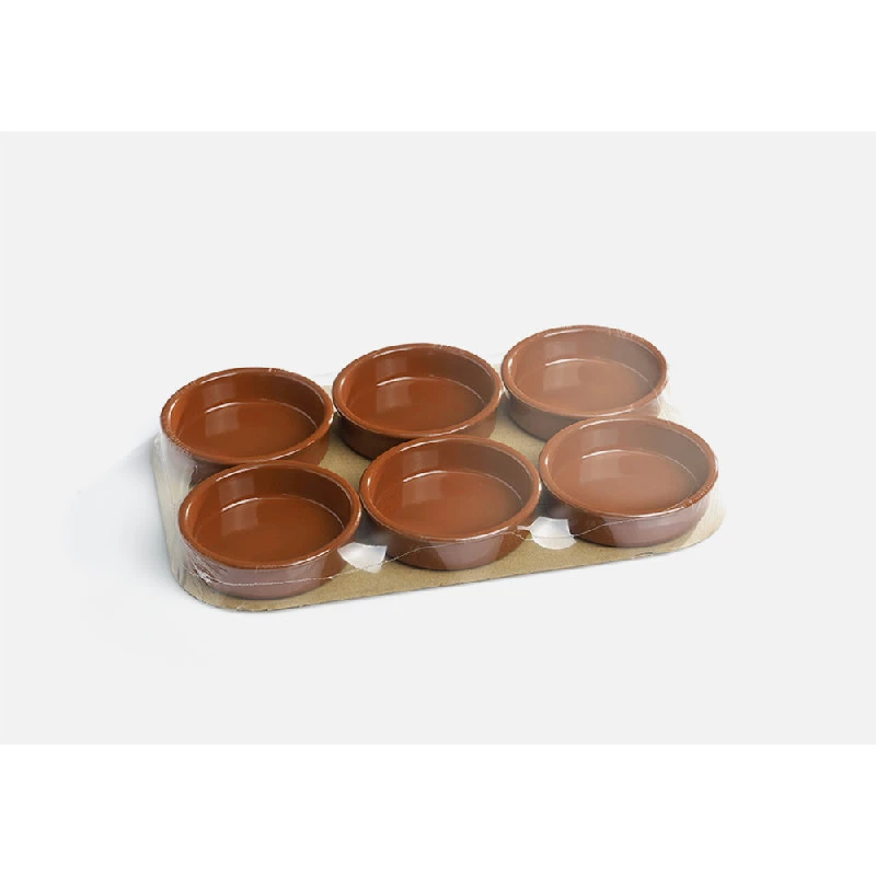 Creme Brulee skåle stentøj Brun Ø14cm 6 stk 148/6 by REGAS color Sort