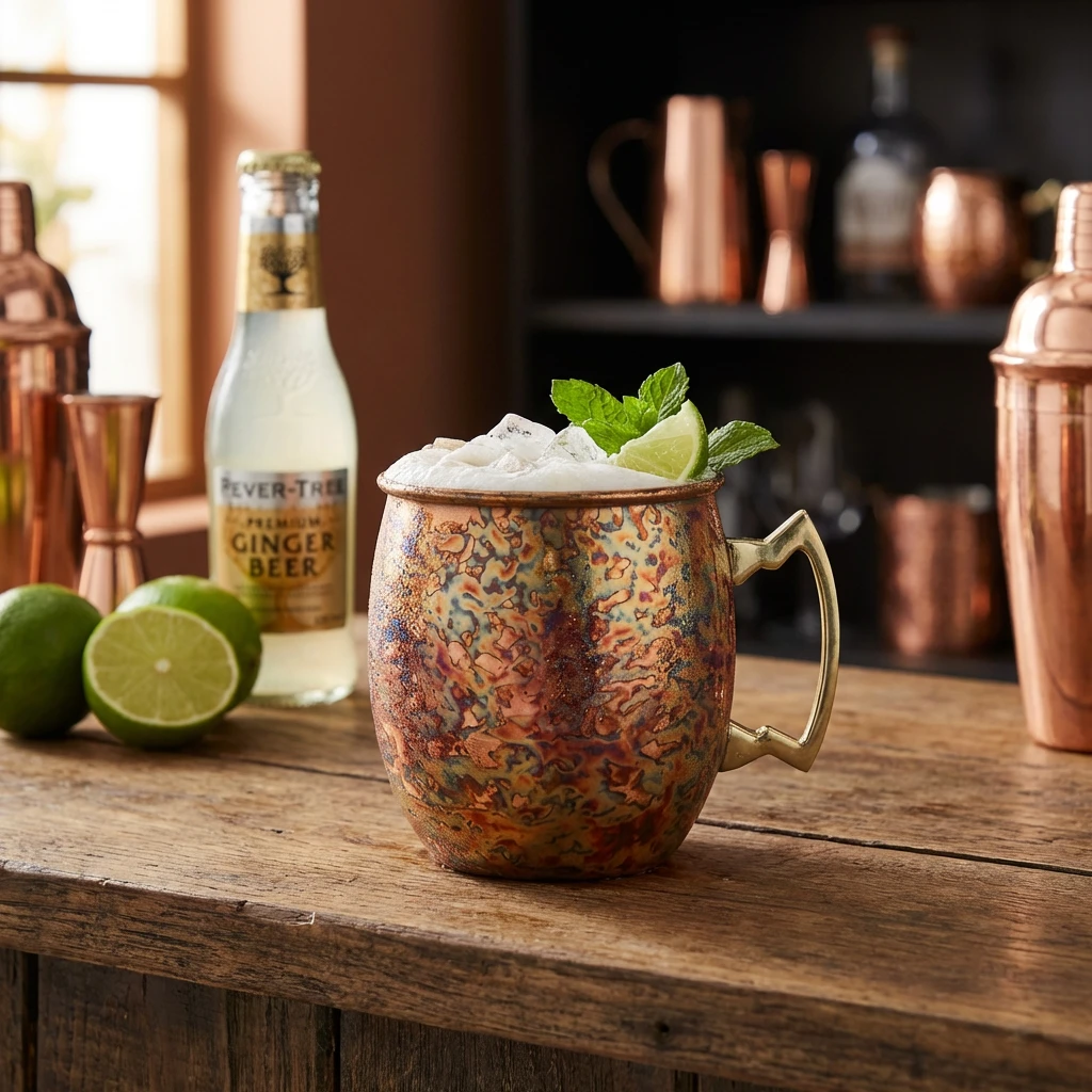 Moscow Mule Krus Antik Kobber 45cl 8,5x10cm 6675914 by COSY & TRENDY color Sort