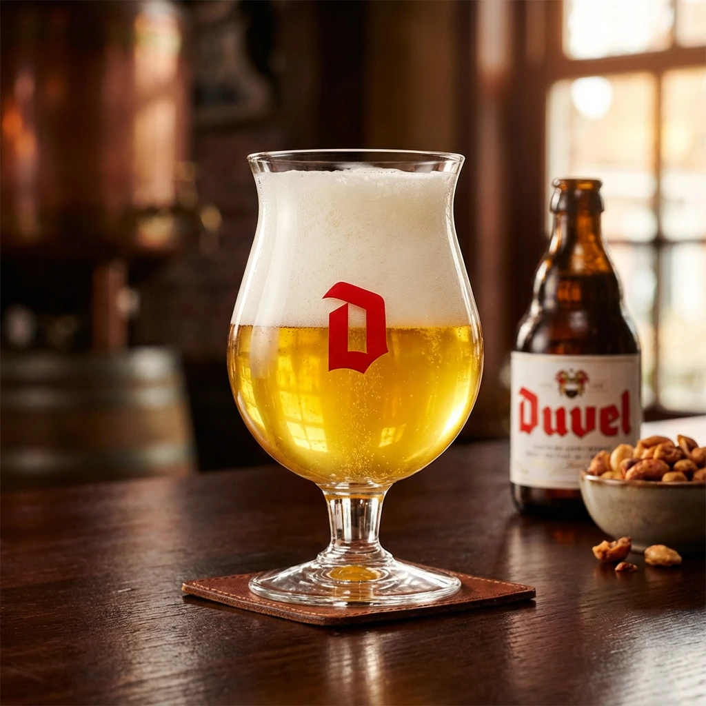 Duvel Ølglas 33cl i Gaveæske 220202A by BELGIAN BEER GLASSES color Sort