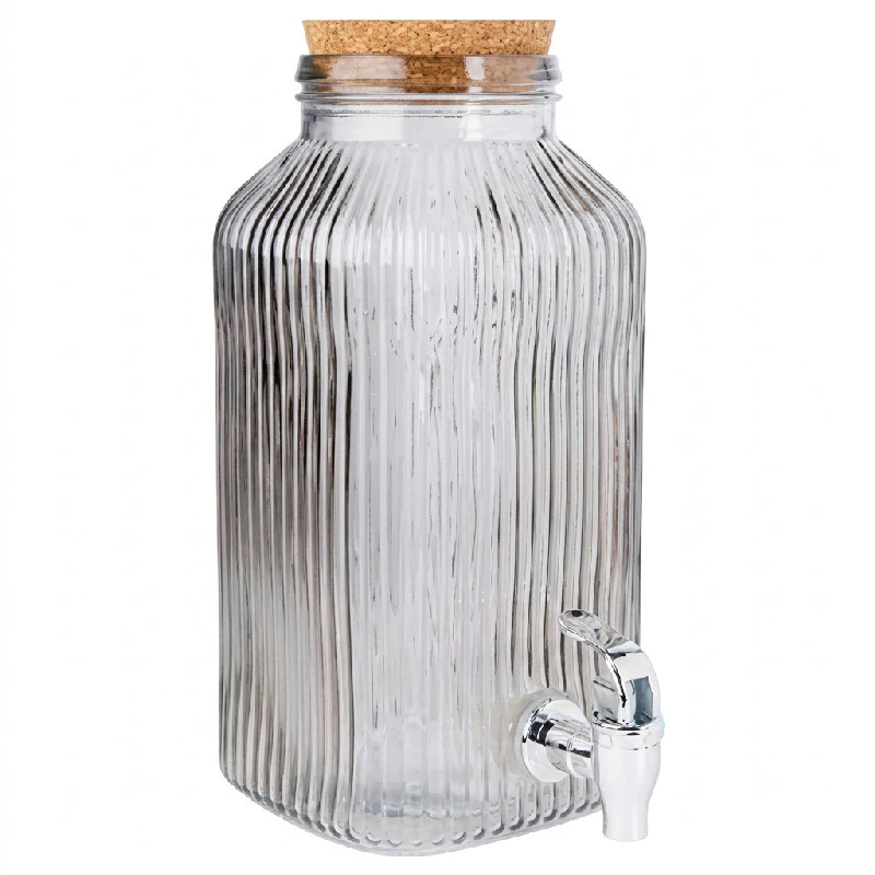 Juicedispenser Grå 3,35L Glas 5426008 by COSY & TRENDY color Sort