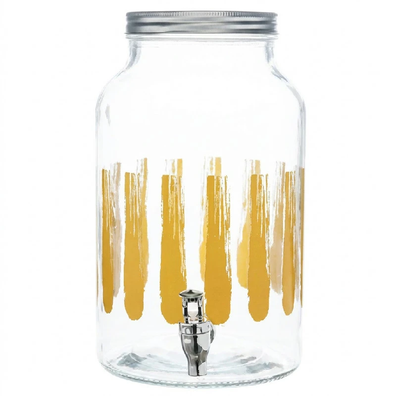 Drinksdispenser Glas Gul 6L 494708 by COSY & TRENDY color Sort