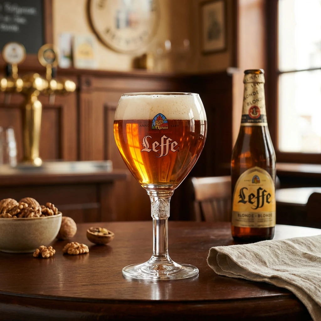 Leffe Ølglas 33cl i Gaveæske 220123 by BELGIAN BEER GLASSES color Sort