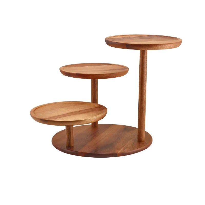 GenWare Acacia Wood 3-trins platformforhøjer RSR-WDP3 by Genware color Sort