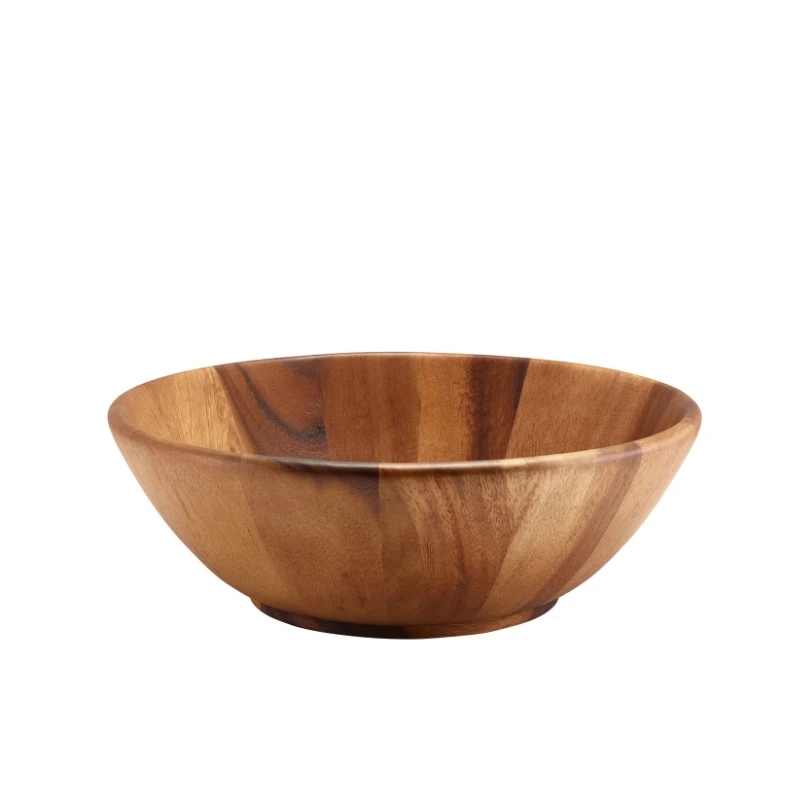 GenWare Acacia Wood Skål 30 cm i diameter x 10 cm høj WBWL30 by Genware color Sort