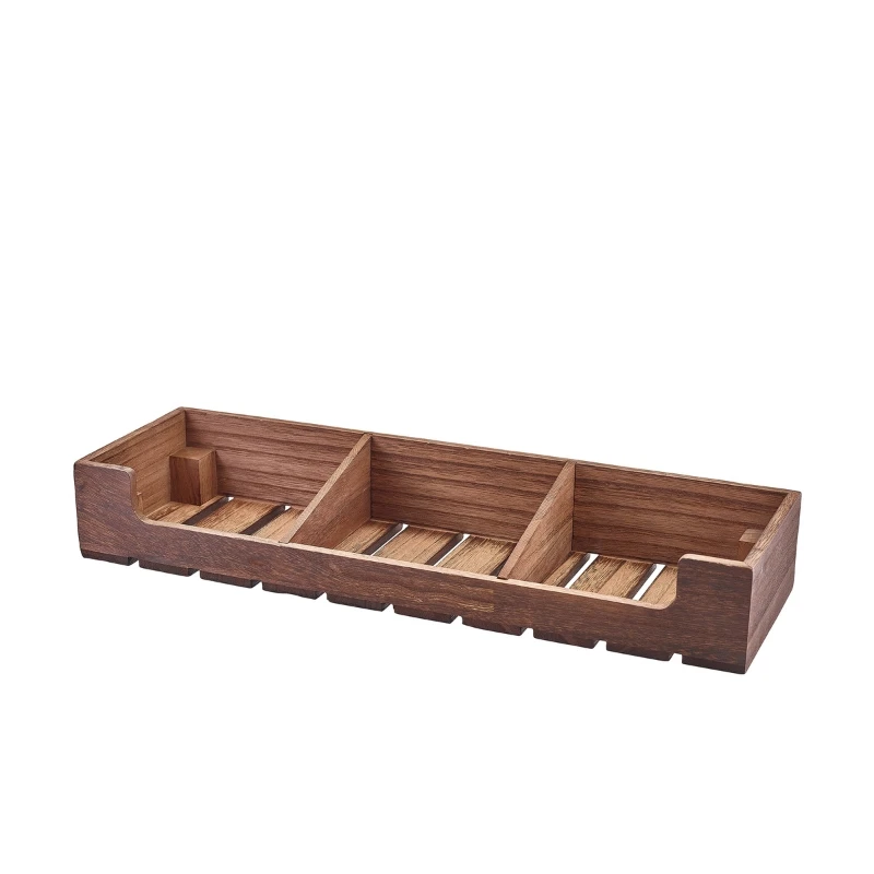 Rustic Wooden Display Kasse GN 2/4 TR53168 by Genware color Sort