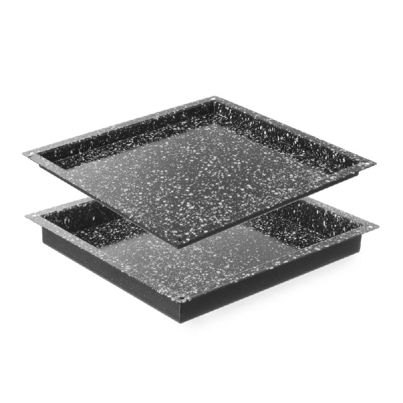 Hendi GN 2/3 Plade til Konvektionsovn Sort Metal 890332 by Hendi color Sort