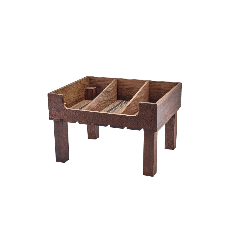 Rustic Wooden Display Kasseholder GN 1/2 TR3221 by Genware color Sort