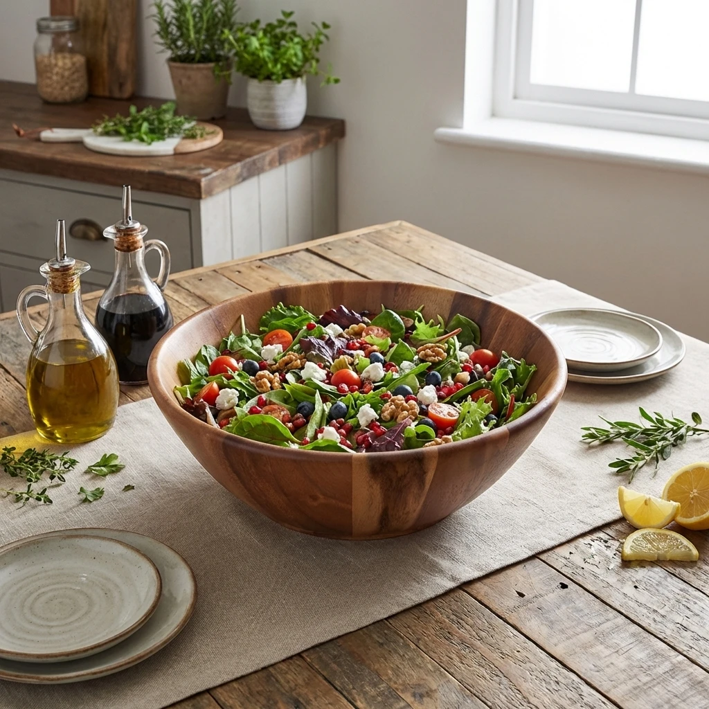 GenWare Acacia Wood Skål 36 cm diameter x 12 cm WBWL3612 by Genware color Sort