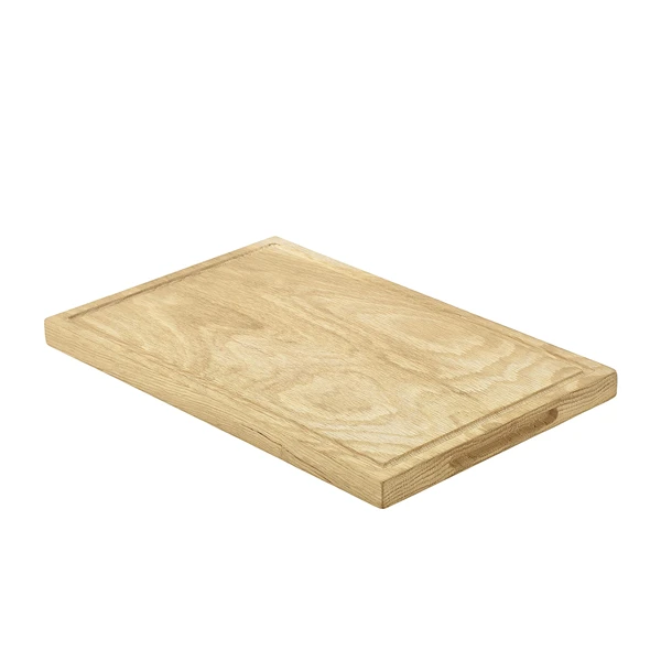 Oak Wood Serving Plade 34 x 22 x 2 cm WSBK3422 by Genware color Sort