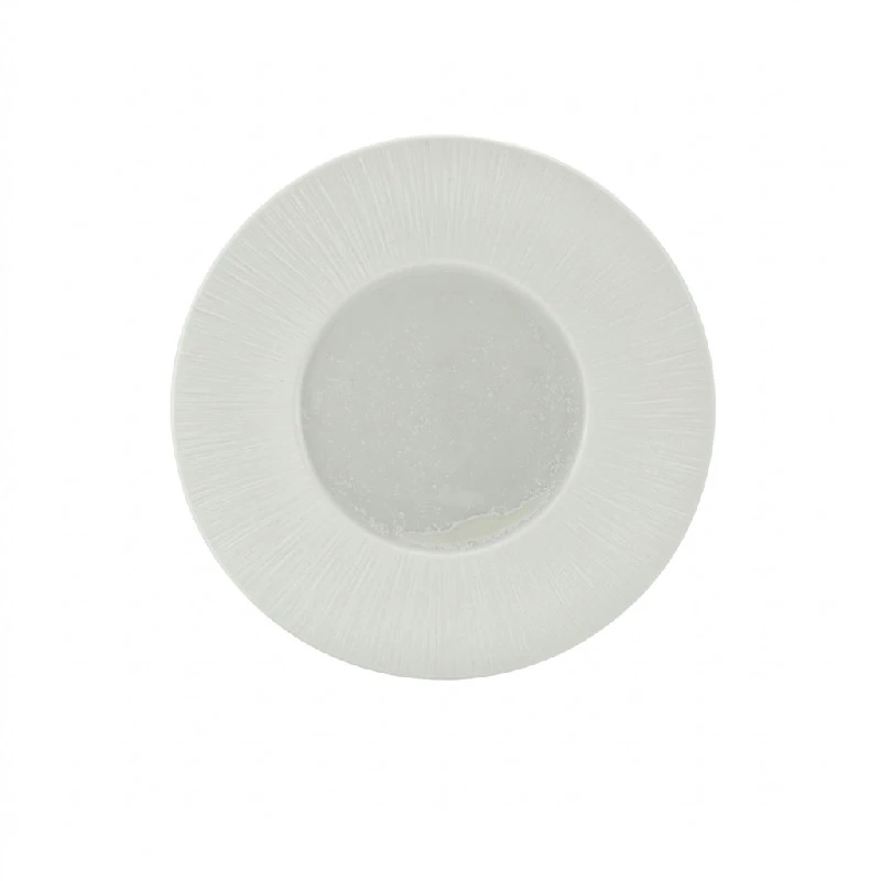 Incise Porcelain Lucine Plade med vinger 28,5 cm WP-PLC28 by Genware color Sort