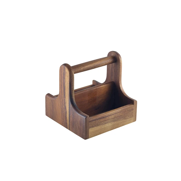 Small Dark Wood Bordholder DWTC-S by Genware color Sort