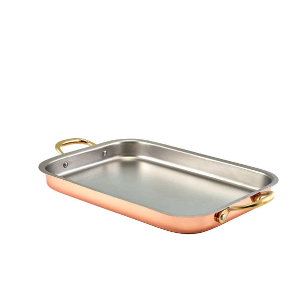 GenWare Copper Plated Dyb bakke 33 x 23,5 cm SDT3323C by Genware color Sort