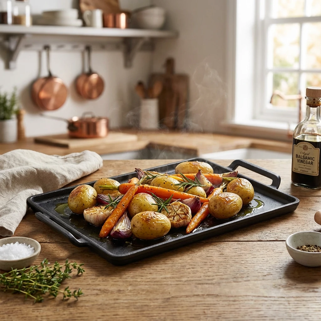 GenWare Cast Iron Rektangulært fad 28 x 20 cm C2820 by Genware color Sort