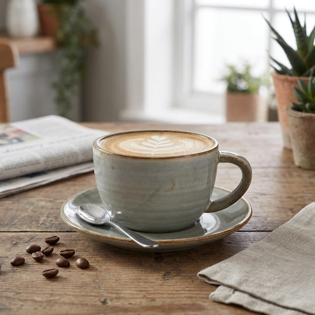 Terra Porcelain Grey Kaffekop 22 cl / 7,75 oz CUP-PG23 by Genware color Sort