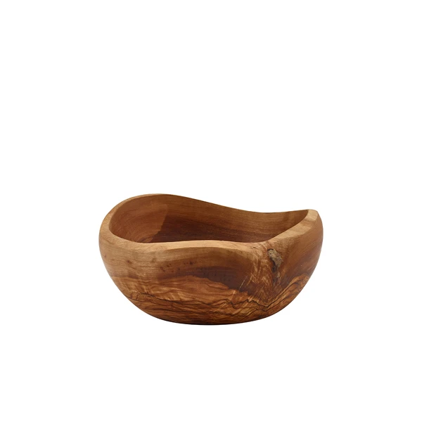 GenWare Olive Wood Rustik skål 15 cm OWRB15 by Genware color Sort