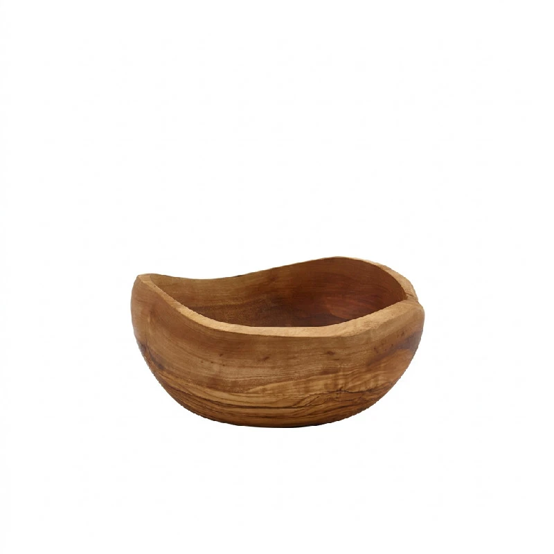 GenWare Olive Wood Rustik skål 15 cm OWRB15 by Genware color Sort