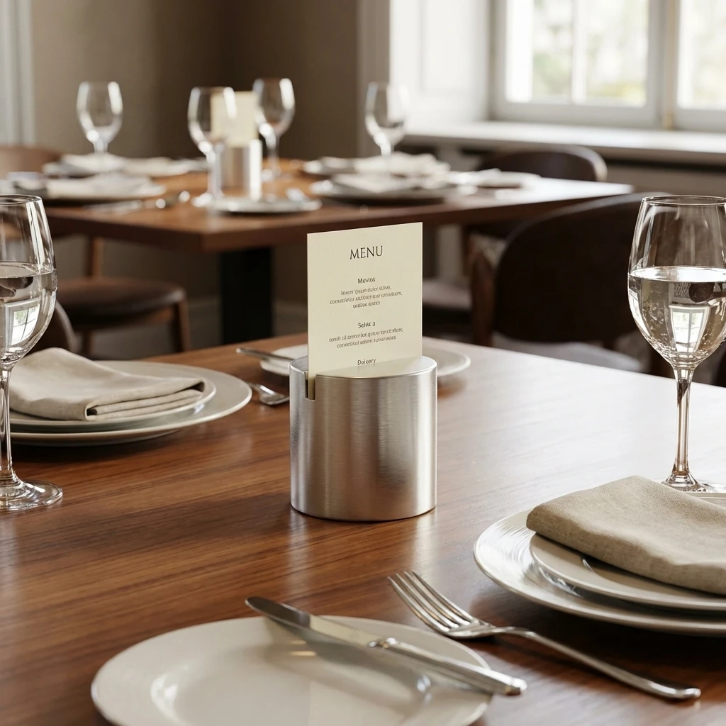GenWare Aluminium Round Skiltholder SSHRD24 by Genware color Sort