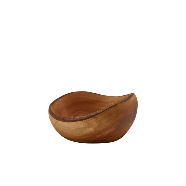 GenWare Olive Wood Rustik skål 13 cm OWRB13 by Genware color Sort