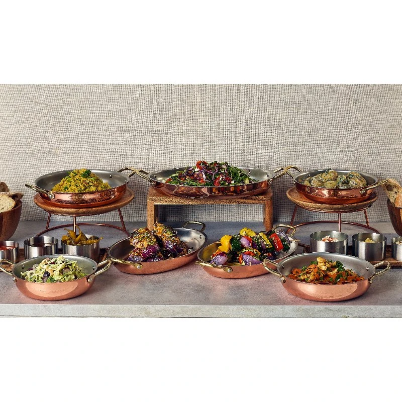GenWare Copper Plated Oval fad 30 x 21 cm SSD30C by Genware color Sort