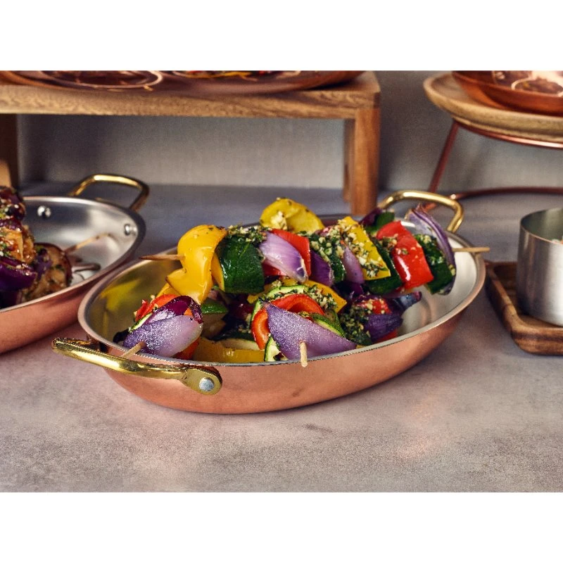 GenWare Copper Plated Oval fad 30 x 21 cm SSD30C by Genware color Sort