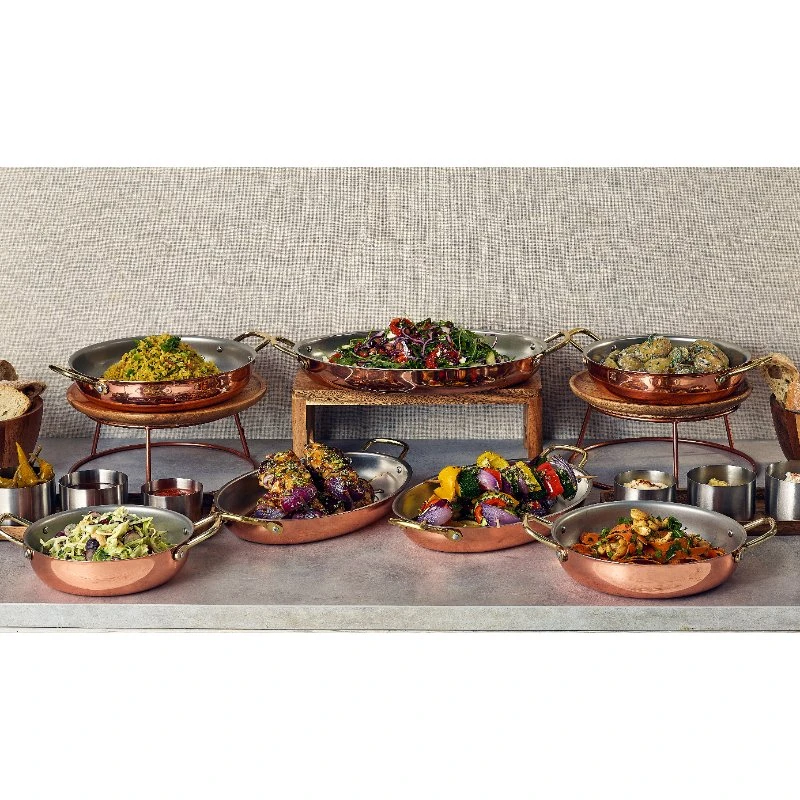 GenWare Copper Plated Oval fad 30 x 21 cm SSD30C by Genware color Sort