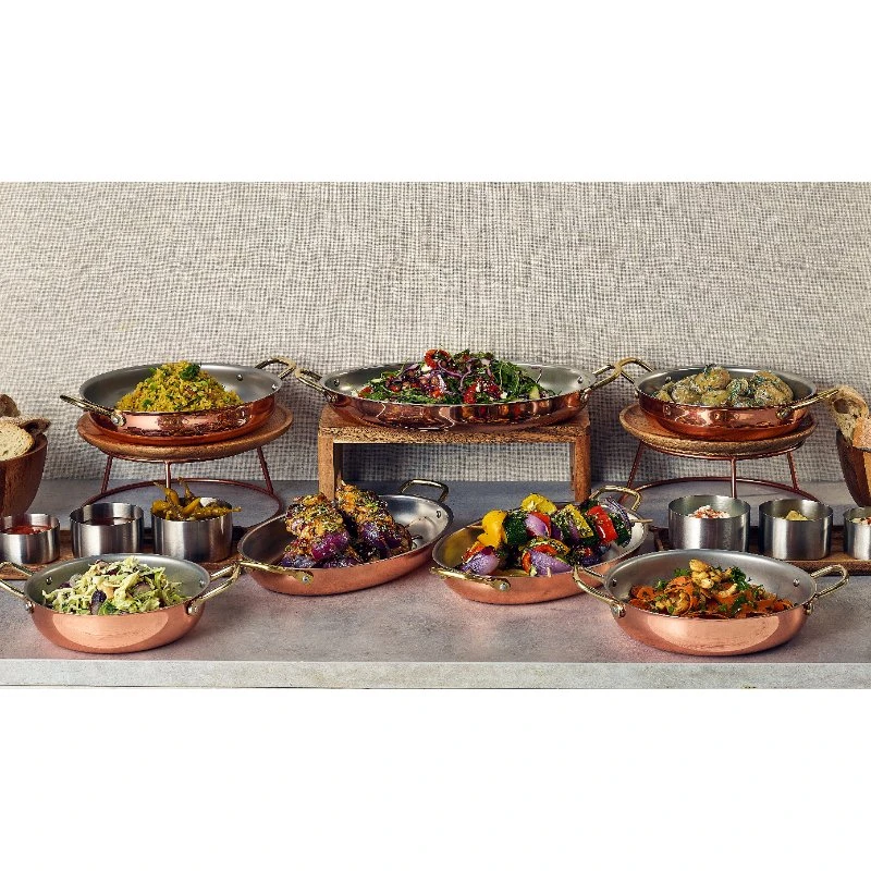 GenWare Copper Plated Oval fad 30 x 21 cm SSD30C by Genware color Sort