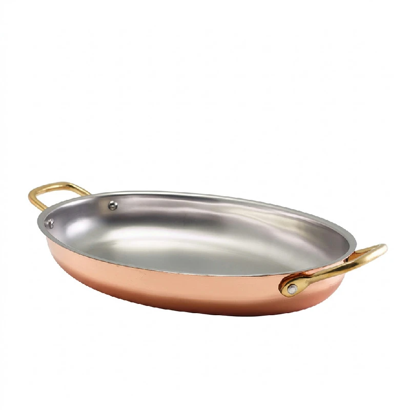 GenWare Copper Plated Oval fad 30 x 21 cm SSD30C by Genware color Sort