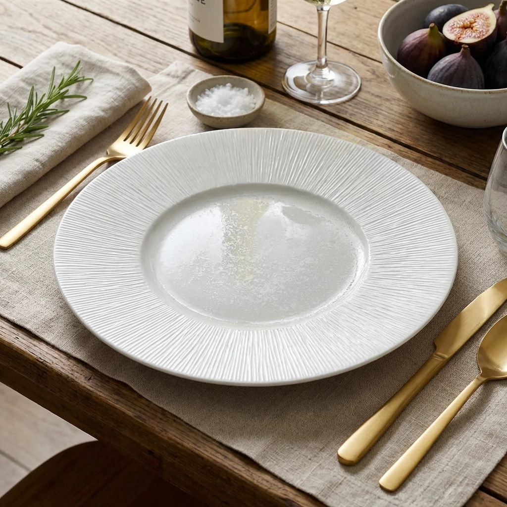 Incise Porcelain Lucine Vinget tallerken 31 cm WP-PLC31 by Genware color Sort