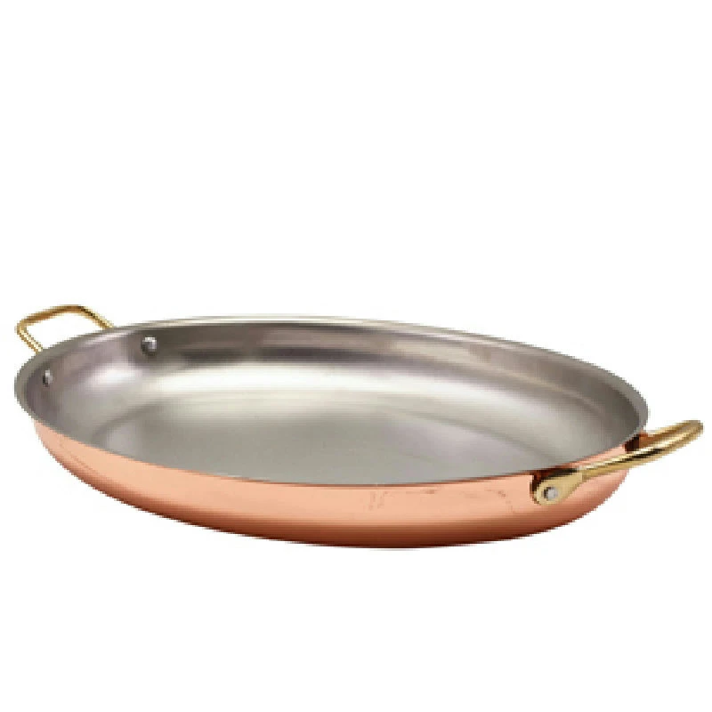 GenWare Copper Plated Oval fad 37,5 x 26 cm SSD38C by Genware color Sort