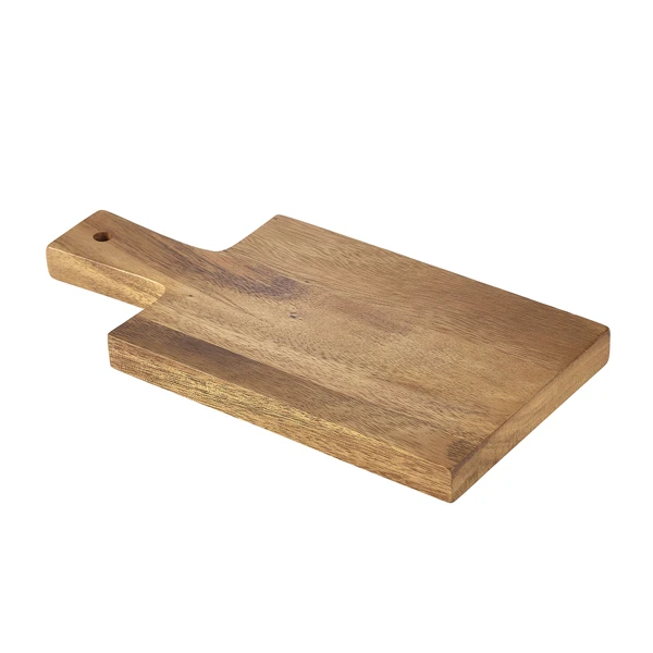 Acacia Wood Paddle Bræt 28 x 14 x 2 cm WPB2814 by Genware color Sort