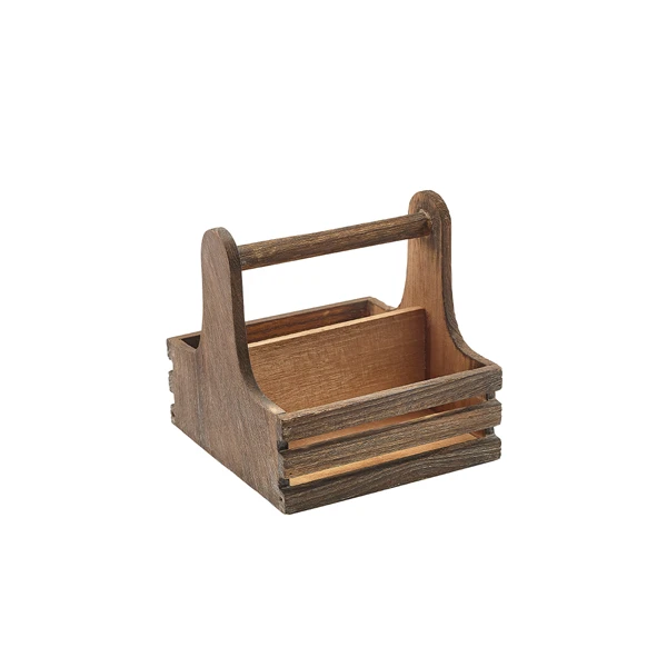 Small Rustic Wooden Bordholder RWTC-S by Genware color Sort