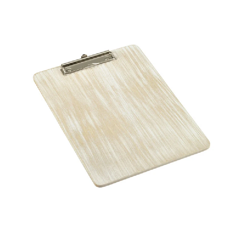 White Wash Wooden Menu Clipboard A4 24x32x0,6 cm WMC24W by Genware color Sort