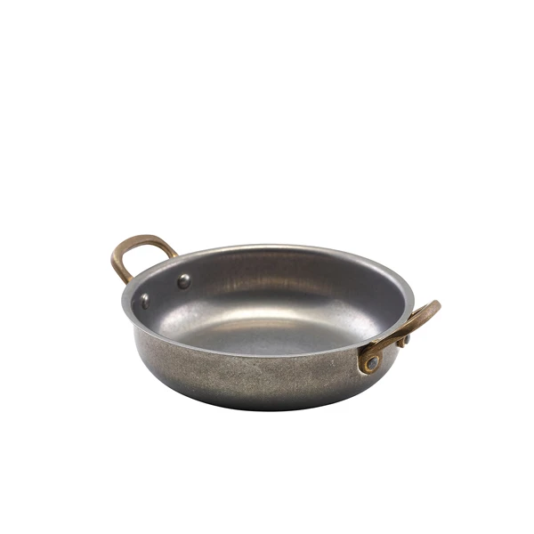 GenWare Vintage Steel Rund fad 15,5 x 4 cm SRD16V by Genware color Sort