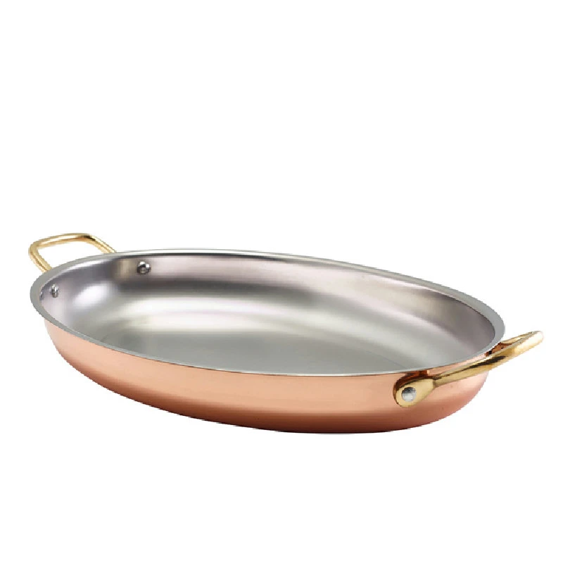 GenWare Copper Plated Oval fad 34 x 23 cm SSD34C by Genware color Sort