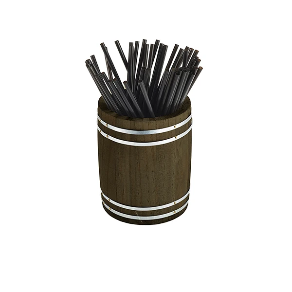 Miniature Wooden Barrel 11,5 cm i diameter x 13,5 cm MWB11 by Genware color Sort