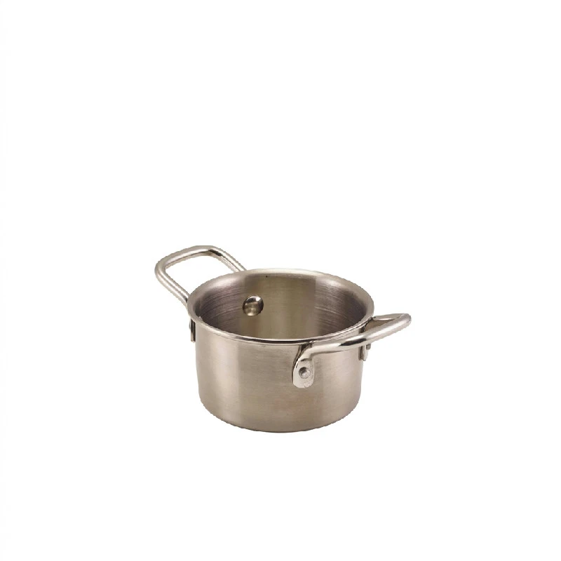 GenWare Mini Stainless Stålcasserolegryde 9,2 x 5,2 cm MSCD9 by Genware color Sort