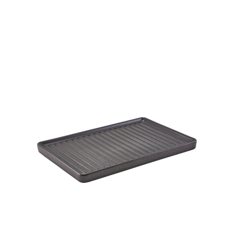 Forge Stoneware Griddle Tallerken 21,5 x 15 cm CT-GR21 by Genware color Sort