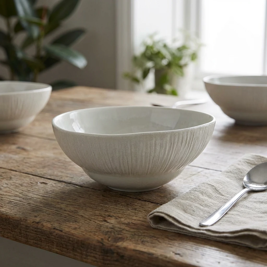 Incise Porcelain Lucine Rund skål 15,5 cm BW-PLC15 by Genware color Sort
