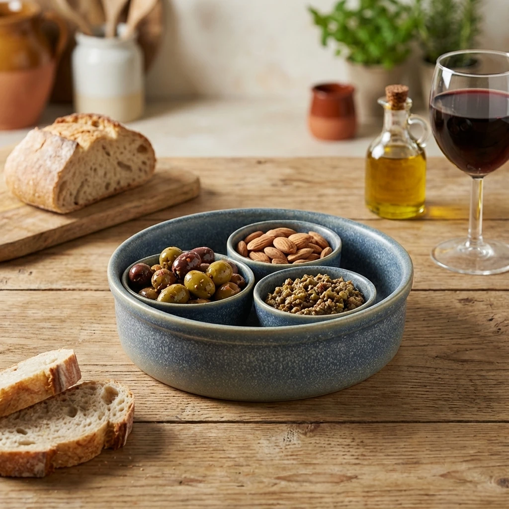 Forge Coast Stoneware Tapasfad 14,5 cm CT-TD14C by Genware color Sort