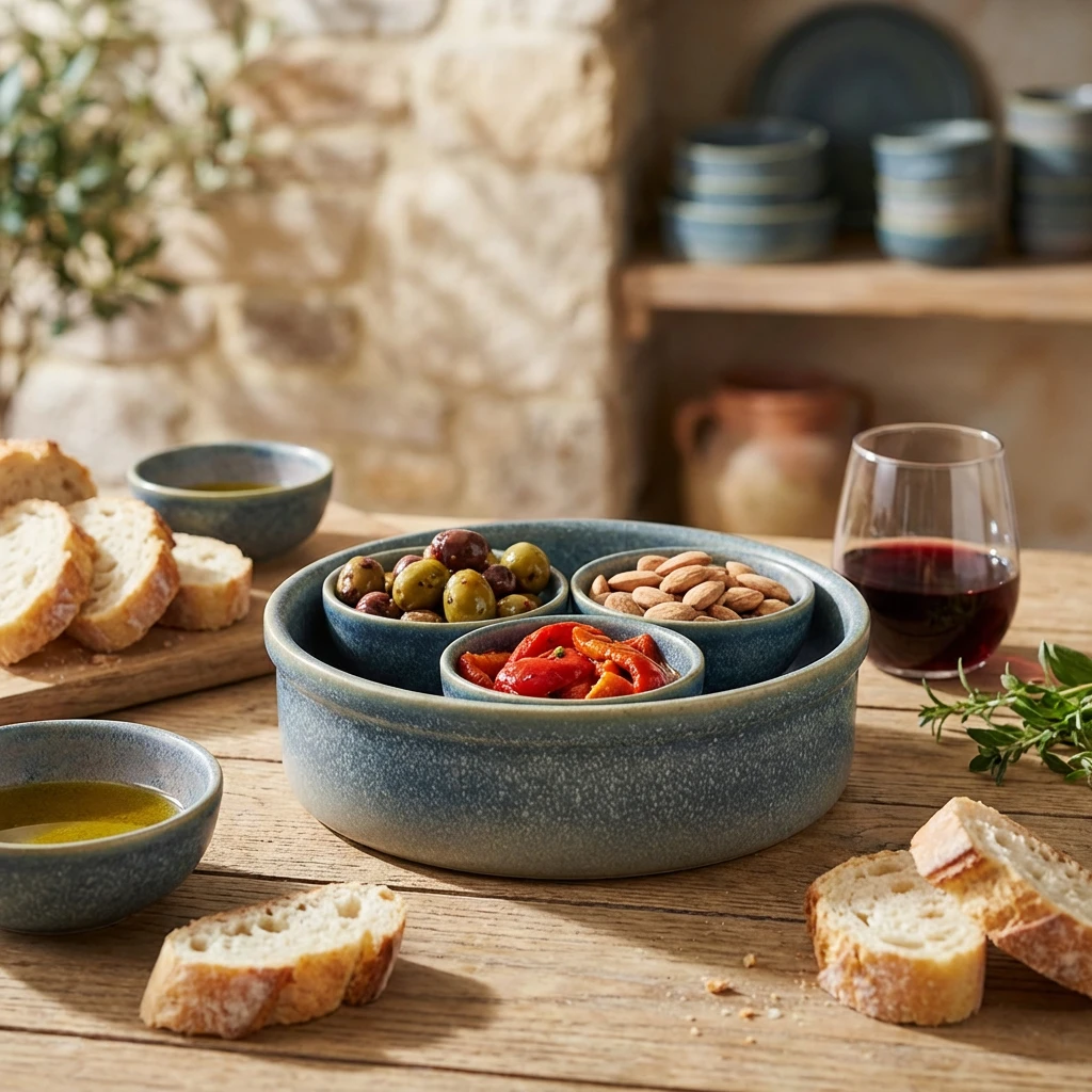 Forge Coast Stoneware Tapasfad 14,5 cm CT-TD14C by Genware color Sort