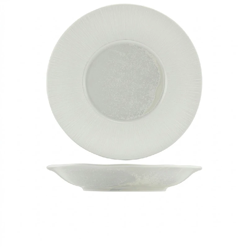 Incise Porcelain Lucine Dyb vinget tallerken 30 cm WDP-PLC30 by Genware color Sort