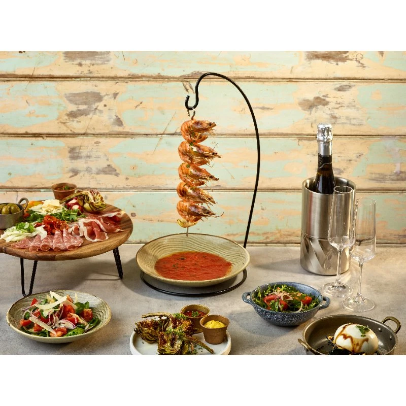 Acacia Wood Pizza Pagaj 33 cm i diameter WPB33 by Genware color Sort