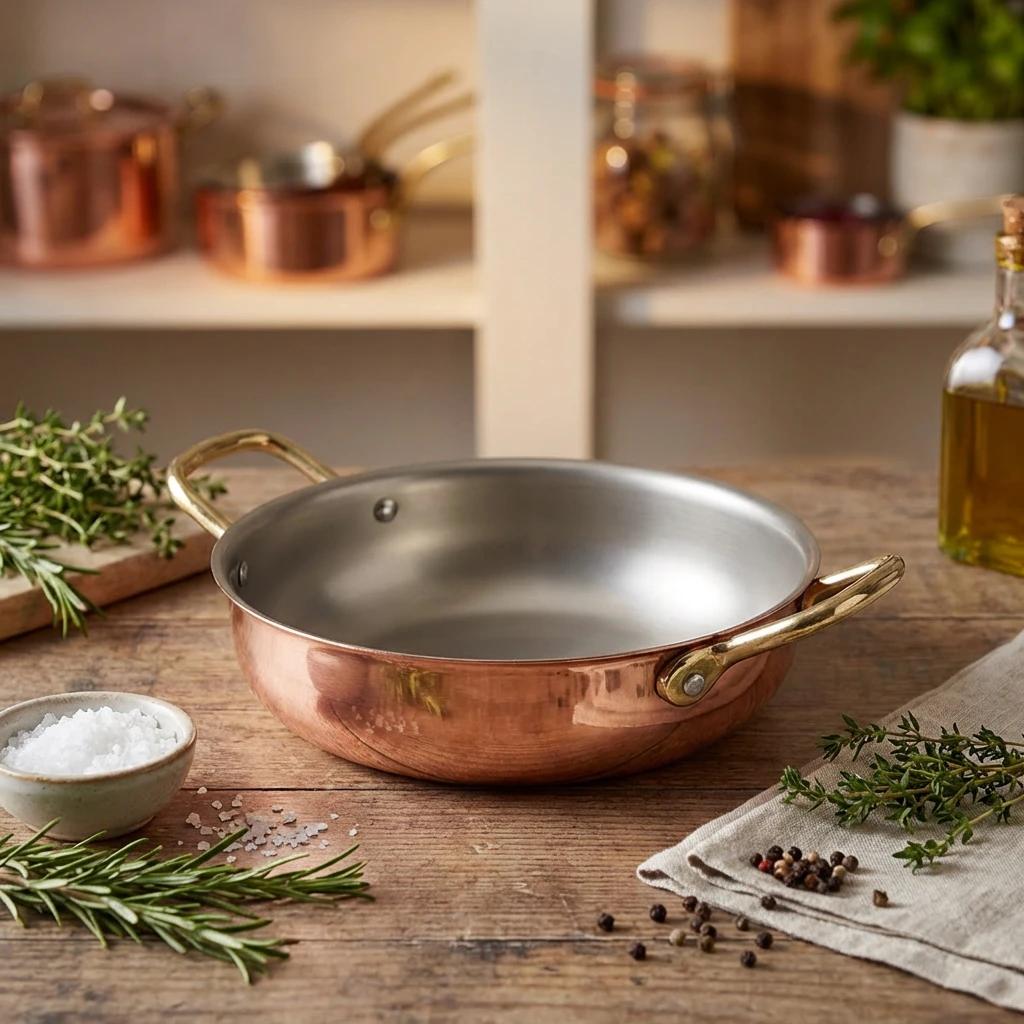 GenWare Copper Round Fad 19,5 x 5 cm SRD19C by Genware color Sort